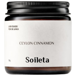 SOILETA 有机锡兰肉桂粉50g 斯里兰卡食用烘焙健身咖啡伴侣调味品冲饮