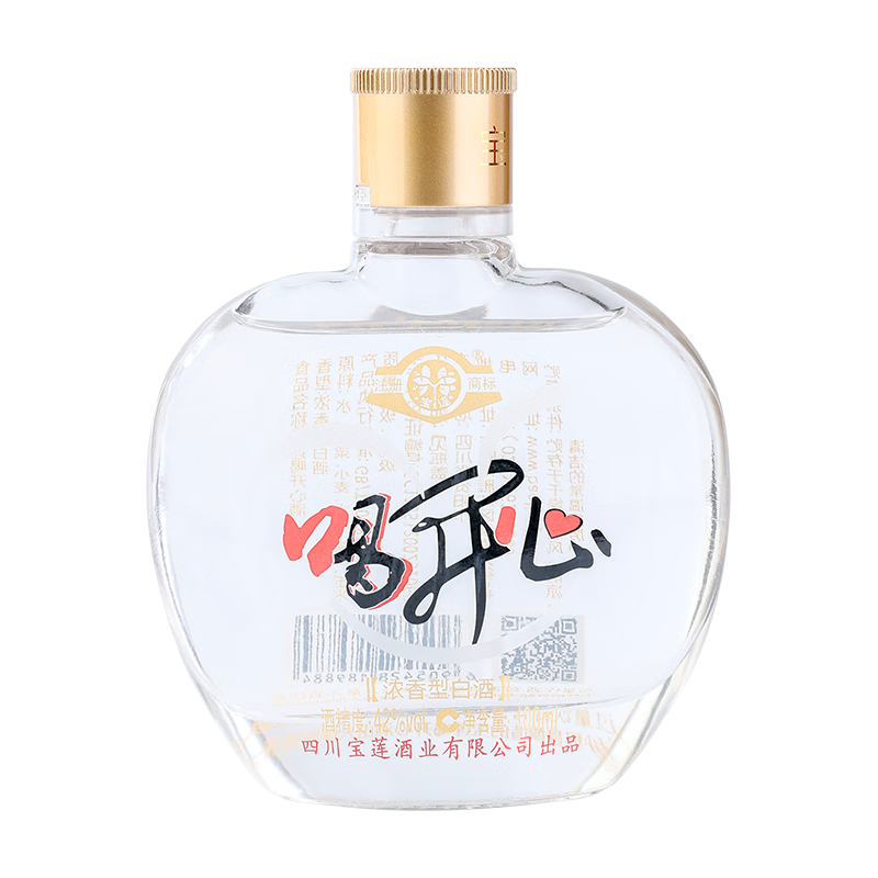  BAO LIAN/宝莲 纯粮食酿造 白酒  单瓶装 浓香型 42%vol 100mL
