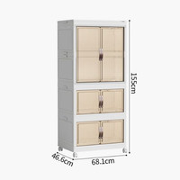 国家补贴：禧天龙 免安装收纳箱衣柜 68cm面宽2箱+1柜