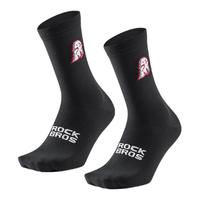 洛克兄弟自行车骑行袜公路山地车运动袜跑步袜子中筒袜男女款透气