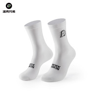 洛克兄弟自行车骑行袜公路山地车运动袜跑步袜子中筒袜男女款透气 S