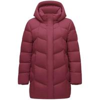 坦博尔款羽绒服女士中长款冬季可脱卸帽保暖舒适百搭外套