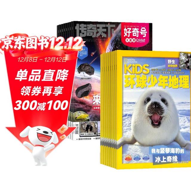 今日必买：《好奇号+环球少年地理杂志组合订阅》 （2026年1月起订 1年组合共24期 ）
