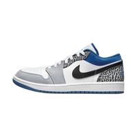 NIKEJordan官方耐克乔丹AIR JORDAN 1 LOW SE AJ1男子运动鞋DM1199 44 140白色/暗滨海蓝/黑/水泥灰/浅烟灰