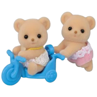 Sylvanian Families森贝儿家族 饼干熊双胞胎宝宝 过家家玩具玩偶套装