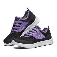  SKECHERS/斯凯奇 网面透气 儿童运动鞋  28.5（脚长171-178mm) 黑色/紫色