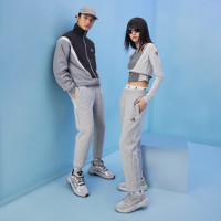 保暖服饰：adidas 加绒加厚 男女款运动束脚裤