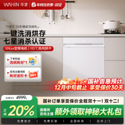 WAHIN H71pro洗碗机17套大容量5万pa水压变频电机1级水效