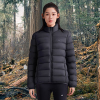拓路者(Pioneer Camp)秋冬季立领羽绒服女轻薄90绒户外保暖冲锋衣内胆冬季外套宽松 黑色-加厚 L