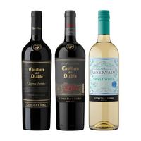 干露红魔鬼店珍酿赤霞珠佳美娜魔尊红葡萄酒组合装