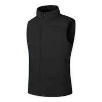 361° 361度男装羽绒服马甲361冬保暖运动外套男 超级黑 XL