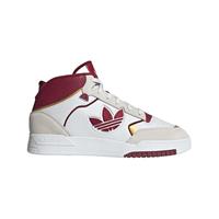 adidas阿迪达斯三叶草DROP STEP XL新年款男女冬休闲中帮篮球板鞋 白/红/浅灰 42(260mm)