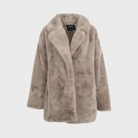 ZARA 【毛茸茸】女式摩登复古风柔顺亲肤保暖御寒纯色系翻领大衣