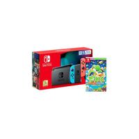 Nintendo 任天堂 Switch系列 国行续航增强版游戏机 红蓝色+耀西的手工世界