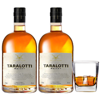 TARALOTTI威士忌洋酒英国原酒烈酒苏格兰基酒可乐桶自饮40度500ml 2瓶+礼袋