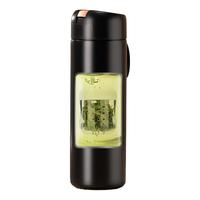 天喜（TIANXI）磁弹泡茶杯茶水分离杯磁吸水杯男女士办公室喝茶杯子高颜值保温杯 【磁吸控茶】加厚款-优雅白 400ml