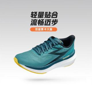 361°运动鞋女鞋【SPIRE 5】国际线秋冬季网面透气舒适缓震跑步鞋 葡萄石绿/燕子草黄 38