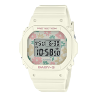CASIO 卡西欧 手表 BABY-G小方块多功能运动石英手表 时尚腕表 BGD-565RP-7