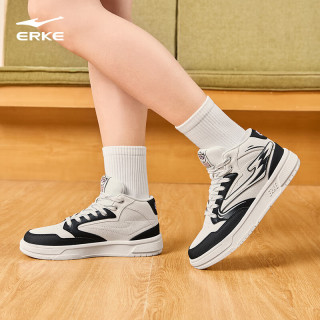 鸿星尔克 2025秋冬季新款女款高帮板鞋