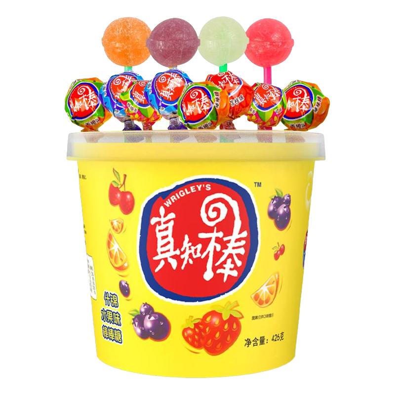 真知棒 儿童棒棒糖  426g桶装
