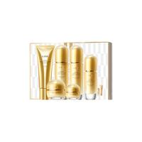 KANS 韩束 护肤套装 (臻奢净透洁面乳100g+聚时光臻奢金萃柔肤水120ml+紧颜精华乳100ml+塑颜精华液30ml+抚纹精华霜50g+淡纹睛采眼霜20g)