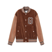 GANT 2025秋季男装灯芯绒棒球领棉服复古美拉德夹克外套 220-桔色 2XL