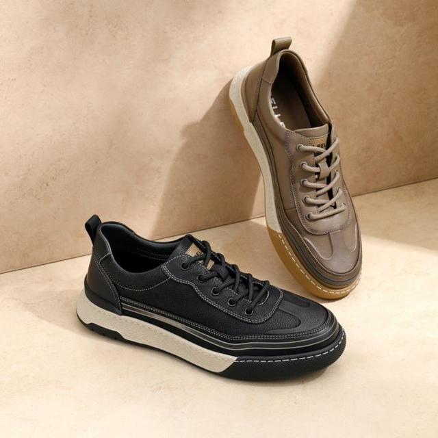 百丽 男鞋工装鞋皮鞋秋季商场同款户外休闲鞋板鞋