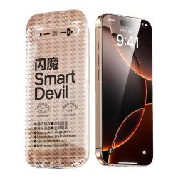 闪魔 无黑边膜适用苹果17promax钢化膜iphone16pro手机贴膜1514全覆盖plus无尘仓13高清防尘12保护x防指纹