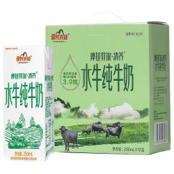 皇氏乳业 摩拉菲尔·清养 水牛纯牛奶250ml*12盒