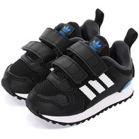 adidas/阿迪达斯 魔术贴 儿童运动鞋 黑/白/蓝 21