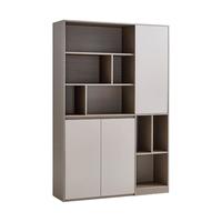 林氏家居北欧风成品书柜落地靠墙带门组合柜客厅家用林氏木业OV1X