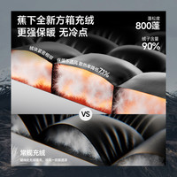 蕉下 Beneunder冲锋方箱羽绒服女冬加厚中长款户外防风保暖派克服厚外套