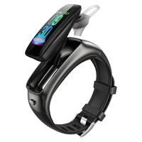 智能手环表蓝牙耳机二合一接打电话音乐b6测血压心率血氧睡眠监测筱岙老人运动手环腕表  黑色