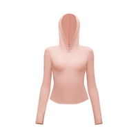 热皮302++女士连帽肌底衣保暖防透亲肤高弹简约内搭上衣秋冬