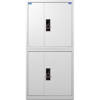 虎牌指纹密码锁保密柜资料柜档案柜大型保险柜双节分体钢制办公柜文件柜 开启无需钥匙