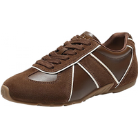 百丽 薄底赛车鞋复古阿甘鞋女2026春秀气休闲鞋E9X1DAM6 啡色 36 (230mm)