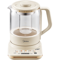 美的（Midea）精萃微气泡 1.7L养生壶360°加热煮茶壶 轻音柔煮降噪烧水壶11档控温恒温保温电热水壶MK-YS17P303 ⭐【明星款】19分贝轻音快煮 1.5L