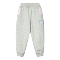 361°童装女童针织加绒加厚长裤年冬季休闲保暖小童百搭裤子 浅瓦花灰 120cm