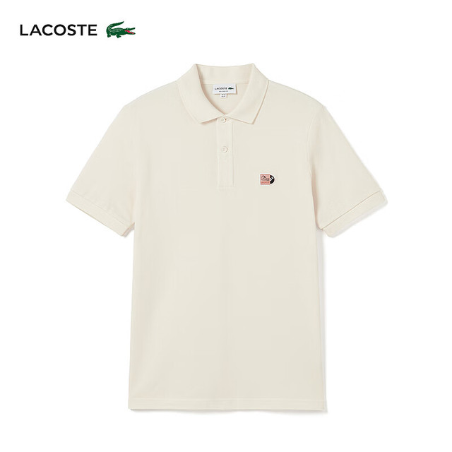 今日必买：LACOSTE 法国鳄鱼夏日系列男装短袖Polo衫|PH8165 XFJ/奶油白