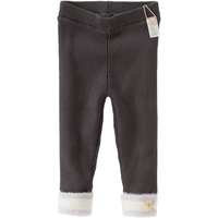 戴维贝拉（DAVE＆BELLA）女童打底裤加绒女宝宝毛线裤儿童休闲裤小童裤子冬季长裤童裤 灰色 73 cm（身高66-73cm）