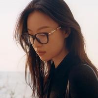  GUCCI/古驰 倪妮同款 女士近视眼镜架  个性哈瓦那GG1972OA-003