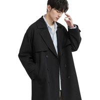 伯爵卓尔;EARL JOEL2025新款西装领中长款男士风衣外套双排扣高级感经典款设计休闲风