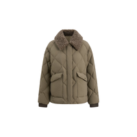 冰洁 BENGENBINJORA【吴昕同款】25冬新款95绒羽绒服女短款夹克外套J5400JI40 木影棕【吴昕同款】
