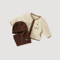  BALIPIG/巴厘小猪 三合一 儿童羽绒服  奶油杏 100