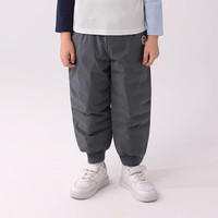 丽婴房(Les enphants)【厚款】儿童保暖羽绒裤男童冬季加厚裤子女童羽绒长裤2025秋冬 复古灰 120 cm