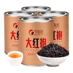 梦龙韵 大红袍特级乌龙茶正宗岩茶新茶岩骨花香好茶自已喝品质罐装 大红袍100克*4罐 礼