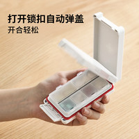 SHIMOYAMA 药盒便携药品分装盒一日三餐小盒迷你随身药物收纳盒