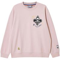 杰克·琼斯（JACK&JONES）NBA联名鹈鹕队潮舒适纯棉圆领卫衣男装224433080 C19浅粉色 S 170