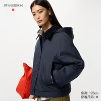 优衣库 合作款/女装PUFFTECH空气棉服短茄克/夹克479764 69 藏青色