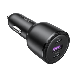 移动端、京东百亿补贴：绿联 车载充电器69W